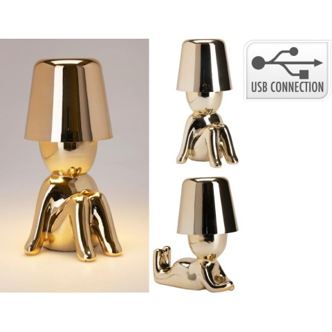 LAMPADA TOUCH 22CM ORO 2ASS